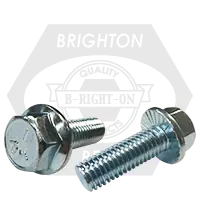 1/2"-13 x 1" Flange Screws, Serrated, Hex Head, Grade 5, Zinc Cr+3, Full Thread, Qty 300 Buy Online
