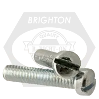8-32 x 1/2" Machine Screws, Slotted Fillister Head, Zinc Cr+3, Full Thread, Coarse (UNC), Qty 10000 Place Order