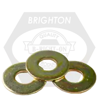 Price Drop 5/16" USS Flat Washers, Zinc-Yellow Cr+6, 50 lbs (Approx. 3,750 pcs)