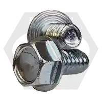 Instant Buy 1/4"-20 x 1 1/4" Thread Rolling Screws, Unslotted Indent Hex Washer Head HWH, Zinc Cr+3 & Wax , Full Thread, Qty 2000