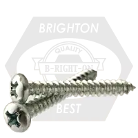 6-18 x 3/4" Self-Tapping Screws, Phillips Truss Head, Type A, Zinc Cr+3, Full Thread, Qty 9300 Markdown