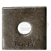Time-Limited 7/8" Square Beveled F436 Hardened Washers, Plain Finish, Qty 280