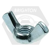 6-32 Wing Nuts, Light Series Type A, Cold Forged, Zinc Cr+3, Coarse (UNC), Low Carbon Steel, Qty 2500 Fast Shipping