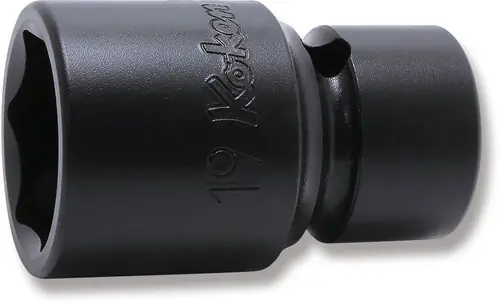 Top Pick Ko-ken NV13400-19 3/8 Sq. Dr. Socket 19mm 6 point 43mm Sleeve Drive