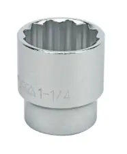3/4" Standard 12 Point 1/2" Drive SAE Socket, Qty 1 Next Day Delivery