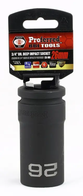 Price Drop 35 mm Deep Impact 6 Point Impact 3/4" Drive Metric Socket, Qty 1