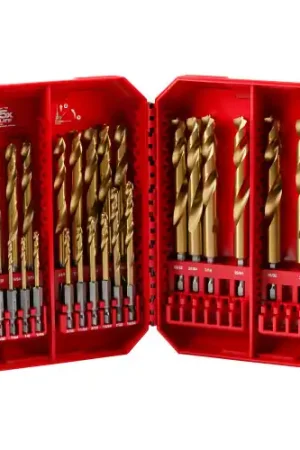 Today Only Milwaukee Tool 48-89-4672 29PC SHOCKWAVE Impact Duty RED HELIX Titanium Drill Bit Set