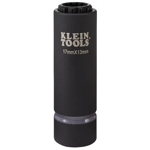 Must Have Klein Tools 66051E 2-in-1 Metric Impact Socket, 12-Point, 17 x 13 mm