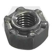 M6 x 1.0-6H (11509057) Hex Weld Nut, Short Pilot, 6 Projections, Plain Steel, Gm Specifications, Qty 3500 Holiday Sale