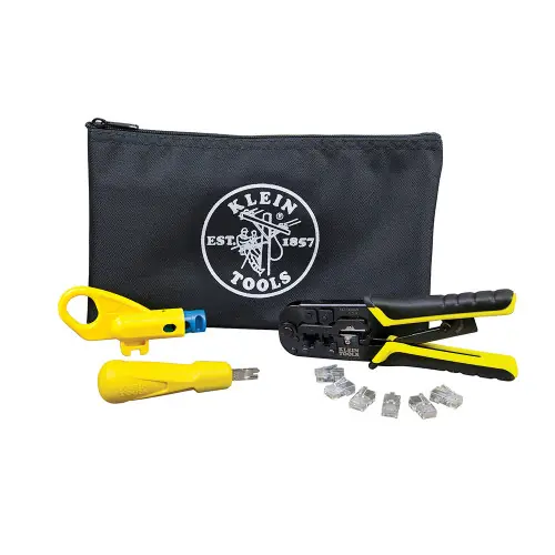 Klein Tools VDV026-212 Twisted Pair Installation Kit with Zipper Pouch Super Sale