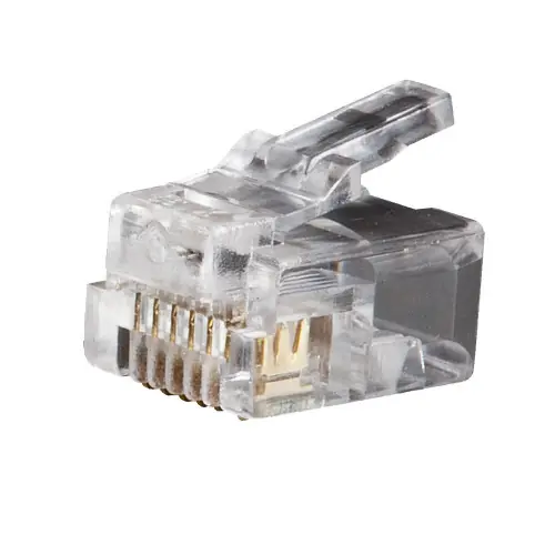 Special Discount Klein Tools VDV826-600 Modular Telephone Plugs RJ12 6P6C, 25-Pack