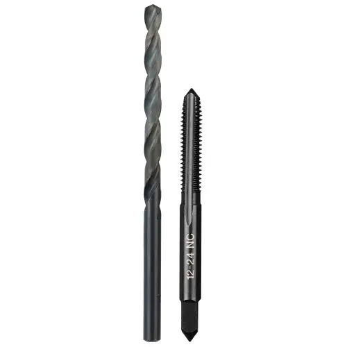 Budget Milwaukee Tool 49-57-5530 12-24 NC Straight Flute Plug Tap & 16 Drill Bit