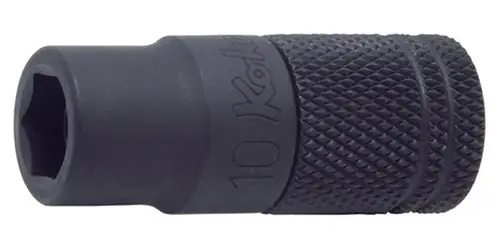 Ko-ken 165LM.45-10 1/4 Hex Dr. Slide Socket 10mm 6 point Length 45mm Ring Magnet Fresh Stock