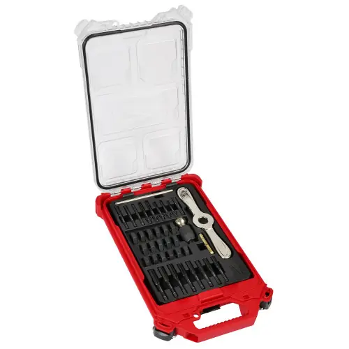 Seasonal Sale Milwaukee Tool 49-22-5603 38PC Metric Tap & Die PACKOUT Set w/ HEX-LOK 2-in-1 Handle