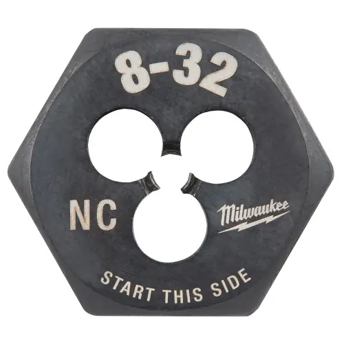 Authentic Milwaukee Tool 49-57-5321 8-32 NC 1-Inch Hex Threading Die