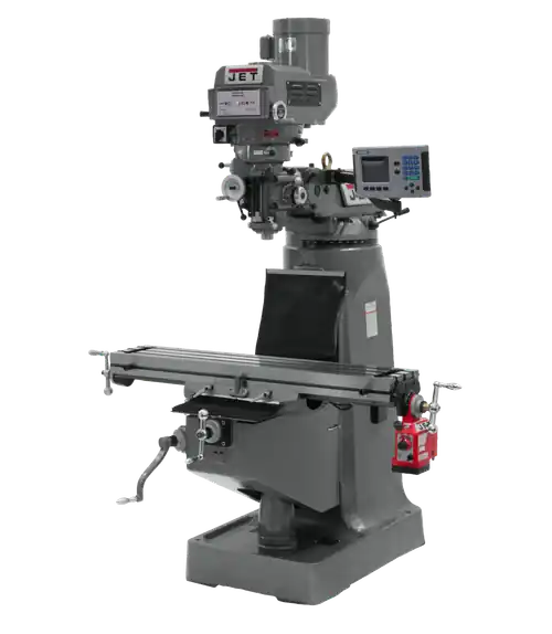 Instant Buy JET JT9-690407 JTM-4VS-1 Mill With ACU-RITE 203 DRO, X & Y Powerfeeds