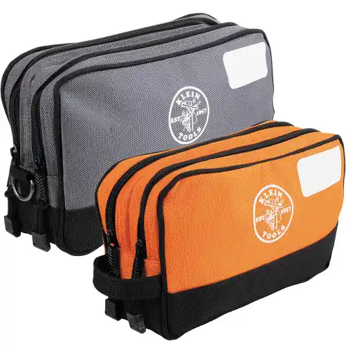 Seasonal Sale Klein Tools 55579 Double Zipper Tool Bag, 2-Pack