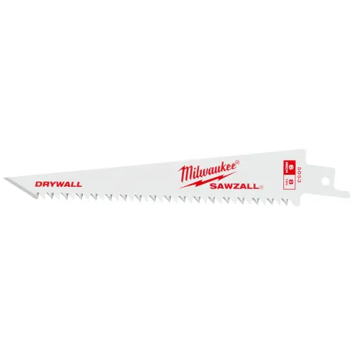 Milwaukee Tool 48-00-5053 6 8TPI Drywall SAWZALL Blade (3 PK) Limited Time