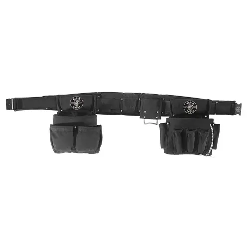 Hot Deal Klein Tools 5710M Electrician‘s Padded Tool Belt/Pouch Combo, 27-Pocket, 4-Piece, M
