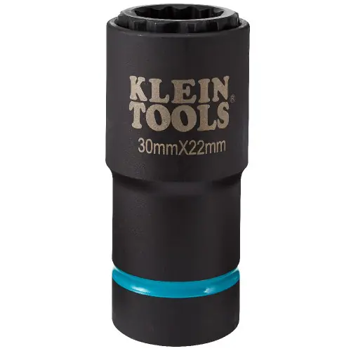 Mega Sale Klein Tools 66053E 2-in-1 Metric Impact Socket, 12-Point, 30 x 22 mm