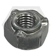 Hassle-Free Returns M6 x 1.0-6H (11504483) Hex Weld Nut, Long Pilot, 3 Projections, Plain Steel, Qty 3500