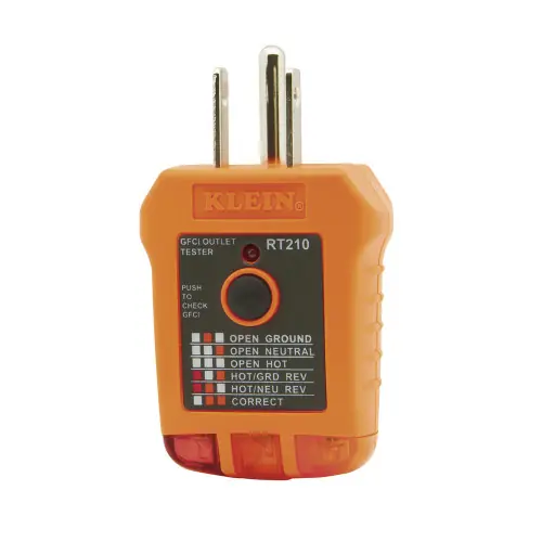 Clearance Klein Tools RT210 GFCI Outlet Tester