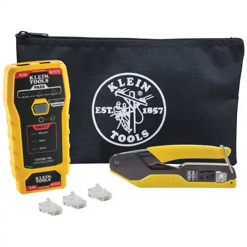 Low Price Klein Tools VDV026-813 Cable Installation Kit for Pass-Thru