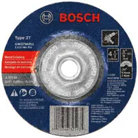 Bosch GW27M451 4-1/2 In. 1/4 In. 5/8-11 In. Arbor Type 27 30 Grit Grinding Abrasive Wheel New Arrival