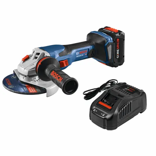 Exclusive Offer Bosch GWS18V-13CB14 PROFACTOR 18V Connected-Ready 5 6 In. Angle Grinder Kit with (1) CORE18V 8 Ah High Power Battery