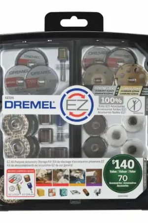 While Supplies Last Dremel EZ725 70-Piece EZ Lock All-Purpose Accessory Kit