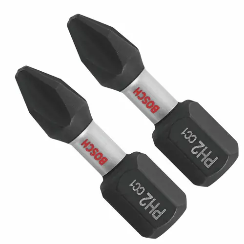 Bosch ITDPH2102 2 pc. Driven 1 In. Impact Phillips 2 Insert Bits (2 Pack) While Supplies Last