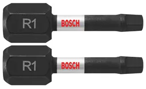 Discount Bosch ITSQ1102 2 pc. Impact Tough 1 In.Square 1 Insert Bits (2 Pack)