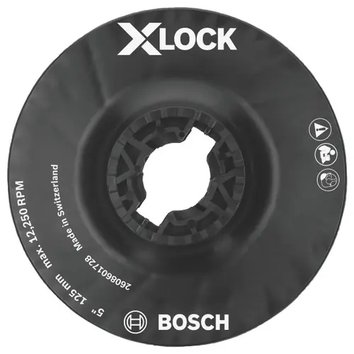 One Day Deal Bosch MGX0500 5 In. X-LOCK Backing Pad with X-LOCK Clip - Medium Hardness
