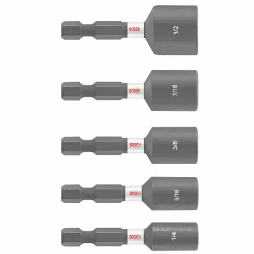 Fresh Stock Bosch ITNSV105 5 pc. Impact Tough 1-7/8 In. Nutsetter Set (5 Pack)