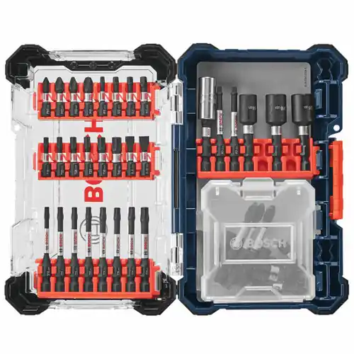 Next Day Delivery Bosch SDMSD45 45 pc. Driven Impact Screwdriving Custom Case Set (45 Pack)