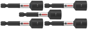 Bargain Bosch ITNS7162B 5 pc. Impact Tough 7/16 In. x 2-9/16 In. Nutsetters (Bulk Pack) (10 Pack)