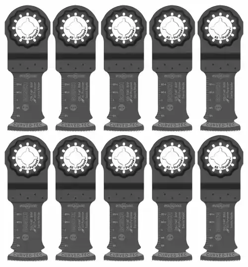 Bosch OSL114F-10 1-1/4 In. Starlock Oscillating Multi Tool Bi-Metal Plunge Cut Blade 10 pk. (10 Pack) Buy Today