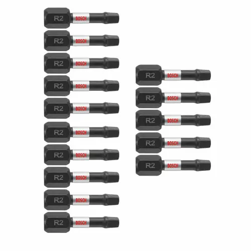 Bosch ITSQ2115 15 pc. Impact Tough 1 In. Square 2 Insert Bits (15 Pack) Clearance