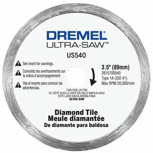 While Supplies Last Dremel US540-01 Ultra-Saw 3.5 In. Diamond Coated Tile Cutting Wheel
