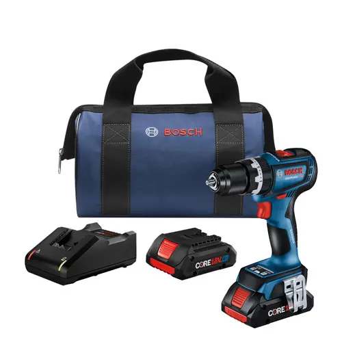 Bosch GSB18V-800CB24 1/2 In. Brushless Connected-Ready Hammer Drill/Driver Kit with (2) CORE18V 4 Ah Advanced Power Batteries One Day Deal