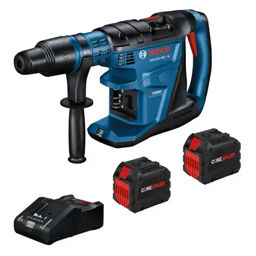 Clearance Bosch GBH18V-40CK27 PROFACTOR 18V Connected-Ready SDS-max 1-5/8 In. Rotary Hammer with (2) CORE18V 12 Ah High Power Batteries