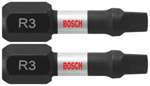 Bosch ITSQ3102 2 pc. Impact Tough 1 In. Square 3 Insert Bits (2 Pack) Today Only