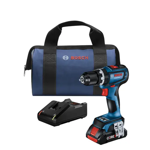 Direct From Factory Bosch GSB18V-800CB14 1/2 In. Brushless Connected-Ready Hammer Drill/Driver Kit with (1) CORE18V 4 Ah Advanced Power Battery