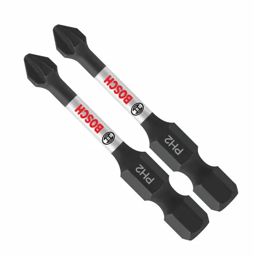 Discount Bosch ITPH2202 2 pc. Impact Tough 2 In. Phillips 2 Power Bits (2 Pack)