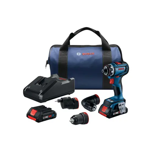 Certified Bosch GSR18V-800FCB24 18V Drill/Driver with 5-In-1 Flexiclick System and (2) CORE18V 4 Ah Advanced Power Battery