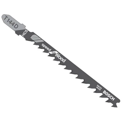 Bosch T144D100 100 pc. 4 In. 6 TPI Speed for Wood T-Shank Jig Saw Blades (100 Pack) Time-Limited