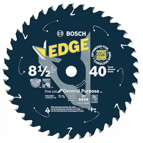 Special Offer Bosch CBCL840M 8-1/2 In. 40 Tooth Edge Cordless Circular Saw Blade for General Purpose