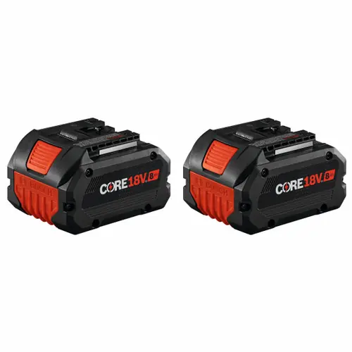 Bosch GBA18V80-2PK 18V CORE18V Lithium-Ion 8 Ah High Power Battery, 2-Pack Same Day Shipping