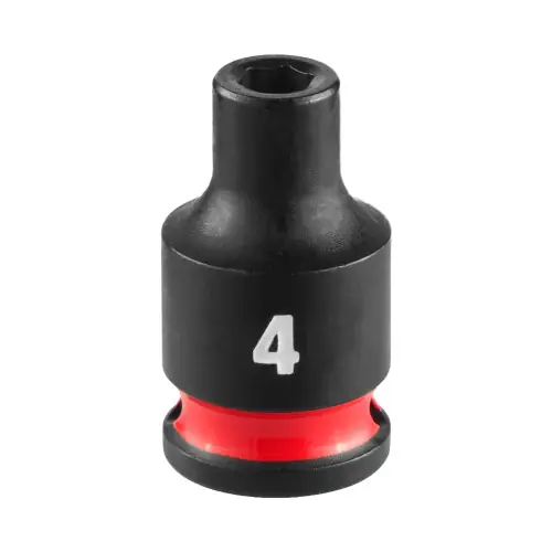 Professional Grade Milwaukee 49-66-6022 SHOCKWAVE Impact Duty 1/4" Drive 4MM Standard 6 Point Socket