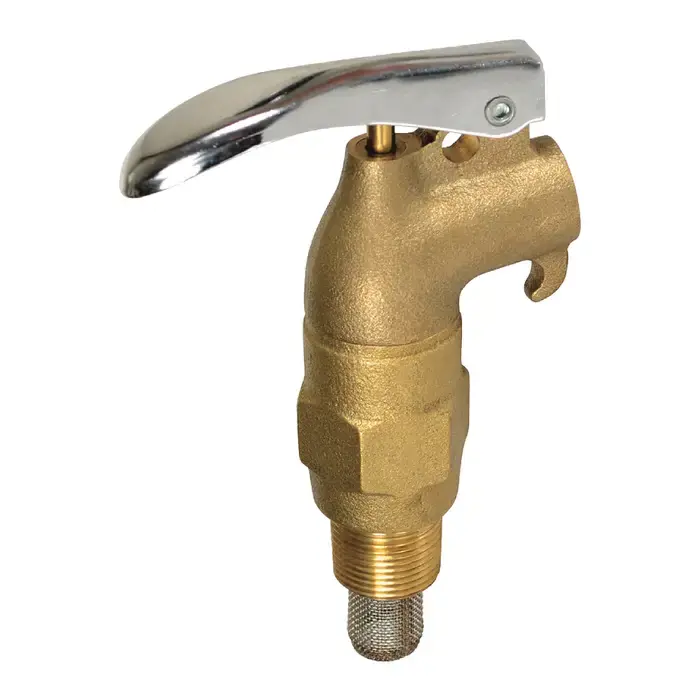 VESTIL DFT-RIGID 3/4" NPT Size, Threaded Shank Type, Brass Material Faucet Crafted